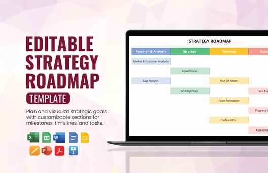 Editable Strategy Roadmap Template