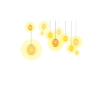 Free Holiday Lights Overlay Clipart to Edit Online