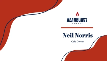Free Cafe Owner Business Card Template to Edit Online