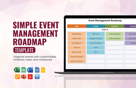 Simple Event Management Roadmap Template