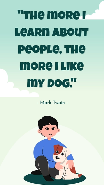 Free International Dog Day Funny Quote Template to Edit Online