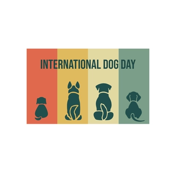 Free International Dog Day Clipart Template to Edit Online