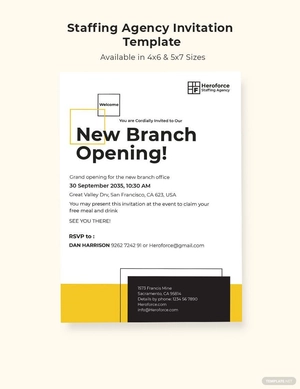 Staffing Agency Invitation Template