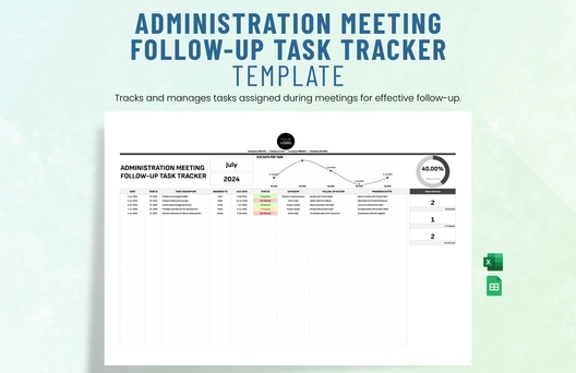 Administration Meeting Follow-Up Task Tracker Template