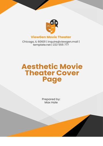 Free Professional Movie Theater Financial Report Template to Edit Online
