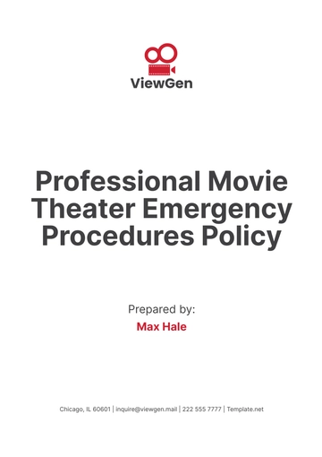 Free Professional Movie Theater Emergency Procedures Policy Template to Edit Online