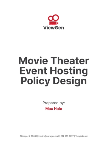 Free Movie Theater Event Hosting Policy Design Template to Edit Online