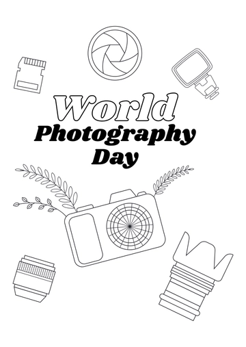 Free World Photography Day Drawing Template to Edit Online