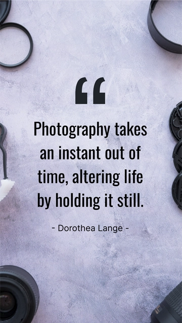 Free World Photography Day History Quote Template to Edit Online