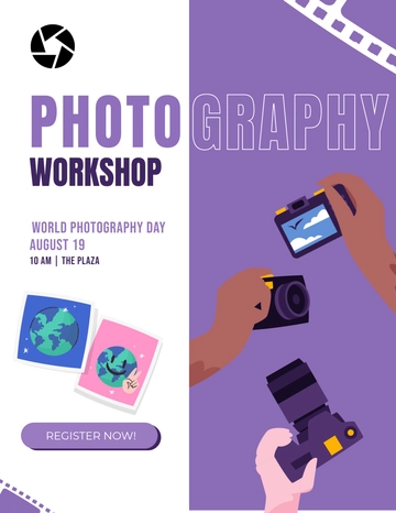 Free World Photography Day Flyer Template to Edit Online