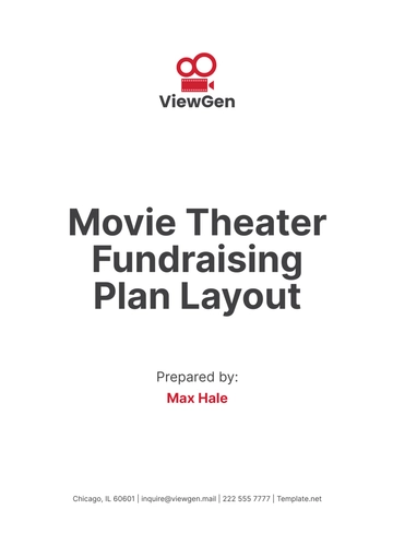 Free Movie Theater Fundraising Plan Layout Template to Edit Online