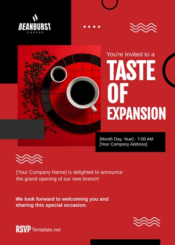 Free Cafe Opening Invitation Template to Edit Online