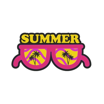 Free Summer Sticker Clipart to Edit Online