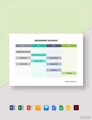 Editable Engineering Roadmap Template