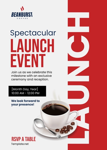 Free Cafe Inauguration Invitation Template to Edit Online