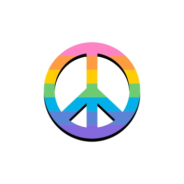 Free Peace Sign Sticker Clipart to Edit Online