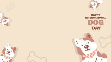 Free International Dog Day Background Template to Edit Online