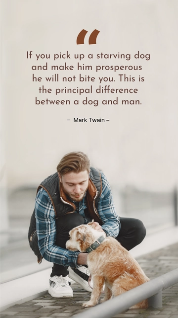 Free International Dog Day Quote Template to Edit Online