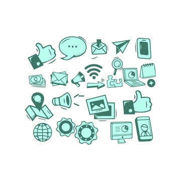 Free Technology Doodles Clipart to Edit Online
