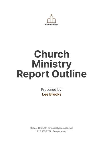 Free Church Ministry Report Outline Template to Edit Online