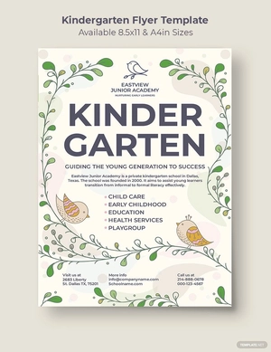 Kindergarten Promotion Flyer Template