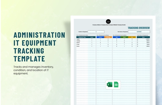 Administration IT Equipment Tracking Template