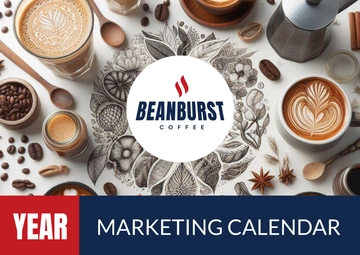 Free Cafe Marketing Desk Calendar Template to Edit Online