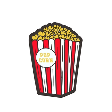 Free Popcorn Sticker Clipart to Edit Online