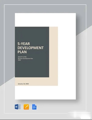 5-Year Development Plan Template