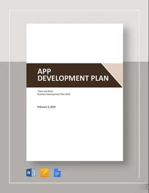 App Development Plan Template App Development Plan Template