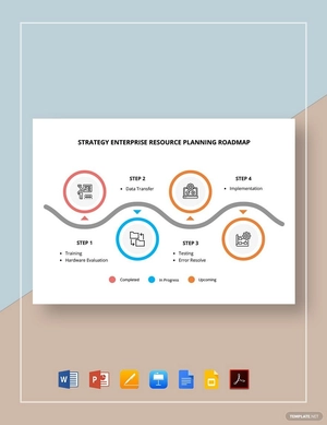 Strategy Enterprise Resource Planning Roadmap Template