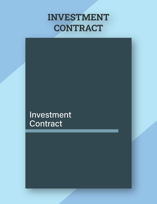 Bank Investment Contract Template