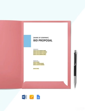 DJ Bid Proposal Template