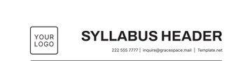 Free Default Syllabus Header Template to Edit Online