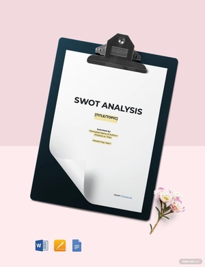 Sample SWOT Analysis Template
