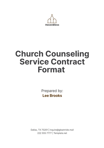 Free Church Counseling Service Contract Format Template to Edit Online