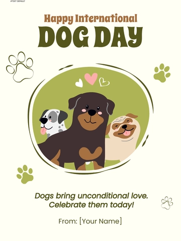 Free Happy International Dog Day Template to Edit Online Free Happy International Dog Day Template to Edit Online
