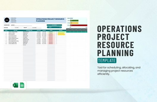 Operations Project Resource Planning Template