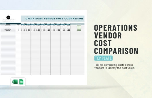 Operations Vendor Cost Comparison Template