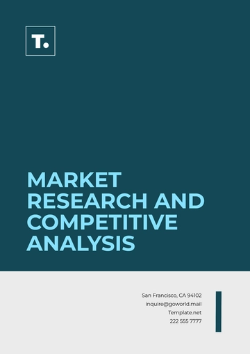 Free Market Research and Competitive Analysis Template to Edit Online