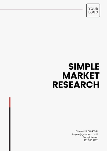 Free Simple Market Research Template to Edit Online
