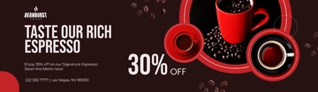 Free Cafe Advertising Billboard Template to Edit Online