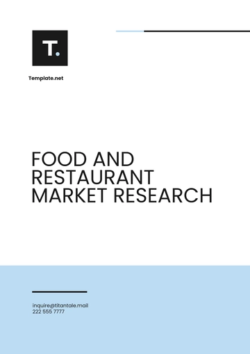 Free Food and Restaurant Market Research Template to Edit Online