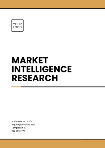 Free Market Intelligence Research Template to Edit Online