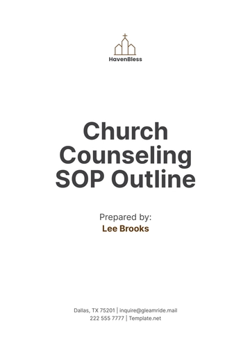 Free Church Counseling SOP Outline Template to Edit Online