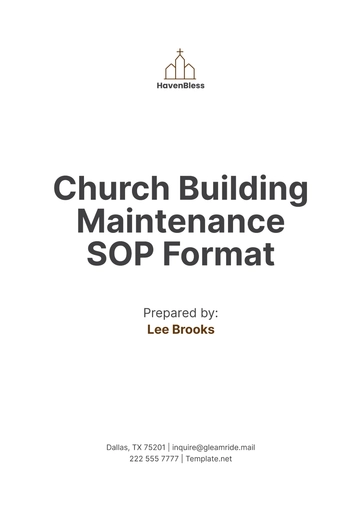 Free Church Building Maintenance SOP Format Template to Edit Online Free Church Building Maintenance SOP Format Template to Edit Online