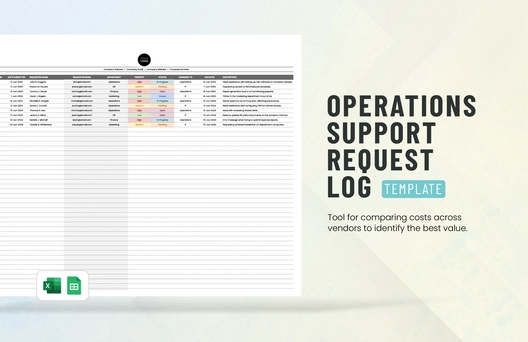Operations Support Request Log Template