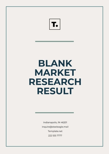 Free Blank Market Research Results Template to Edit Online