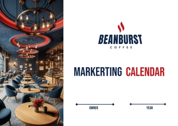 Free Cafe Marketing Calendar Template to Edit Online