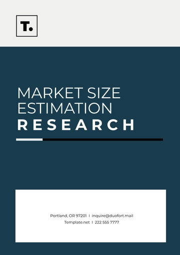 Free Market Size Estimation Research Template to Edit Online